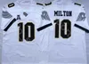 Chen37 College Football UCF Knights Trikot 18 Shaquem Griffin 10 McKenzie Milton University Uniform Team Schwarz Weiß Auswärts genäht Top Qualität