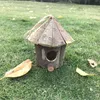 Nid suspendu d'extérieur, maison en bois ventilée pour petits oiseaux, poulets, moineaux, décoration de jardin de cour, fournitures 193Q