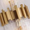 Art Deco Glass Wall Lights Modern Bedroom Lamp AC110V 220V Gold El Corridor Fixtures Lampor