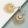 2021 Fashion coreano dorato cristallo ciondolo orecchini per il rhinestone alla moda orecchini gioielli per le donne accessori