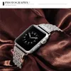 Luxuriöses Bling Diamant-Armband aus Edelstahl mit Bumper-Hülle für Apple Watch Serie 7, 6, 5, 4 SE iWatch 40 mm, 41 mm, 44 mm, 45 mm