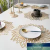 New Hot PVC Hollow Insulation Coaster Pads Table Bowl Mats Home Christmas Decor Heat Resistant Placemat For Dining Table