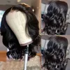 Spitze Perücken Kurze Körper Welle Front Bob Perücke 13x4 HD Transparent Frontal Menschliches Haar Für Frauen Remy 4x4 5x5 Verschluss