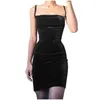 Sexy Dress Women Sheath Suede Suspender Slim Off Shoulder Backless Lady Night Club Party Fashion Girl Ches #45 Casual Dresses