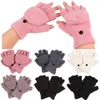 Fem fingrar handskar 1Pair Kvinnor hand handled varmare vinteratletiska vantar fingerlös