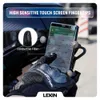 Marka Lexin Nefes Motosiklet Eldiven Sürme Tam Parmak Dokunmatik Screentpu Knuckle Koruma Unisex Yumuşak Guantes Moto H1022