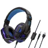 Stereo over-ear gaming hoofdtelefoon diepe bas game hoofdtelefoon headset bekabeld oortelefoon met microfoon licht voor pc-computer gamer