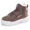 Botas de moda de tobillo para mujeres Winter Winter Warmed Redonde Toe Damas zapatillas Gruesas zapatillas Causal Sneakers 83187