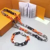 Gelanceerd in Luxe Splitsing Ketting Armband kettingontwerper modieuze kleurrijke merk Ketting LOGO letters voor mannen en vrouwen Festival geschenken
