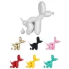 糞尿的な風船犬の像アート置物樹脂のクラフト抽象的な動物の彫刻の装飾の家の装飾ミニチュアクリスマスギフトR1012 211108