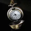 Relógios de bolso quartzo relógio futebol analógico pingente antigo relógio de alta qualidade crianças presente de natal