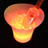 5L 4 cores Plástico à prova d'água LED Balde de Gelo Barra Boate Light Up Champanhe Uísque Cerveja Balde Bar Festa Noturna