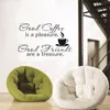 Heb een kopje koffie Stickers Winkel Keukendecoraties DIY Home Decal Vinyl Art Kamer Muurschildering Posters AdeSivos de paredes 210420