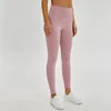 Lycra tecido cor mulheres calças de yoga cintura alta esportes ginásio wear leggings elástico fitness senhora calças ao ar livre