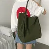 HBP Non-Brand Korean simple large capacity shopping bag Mori Art Canvas Shoulder versatile handbag sport.0018 UZ89