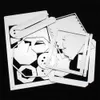 kscraft 3DカルーセルPOフレームの金属の切断ダイのステンシルのためのDIYスクラップブッキングの装飾的なエンボス加工DIYの紙カード210702