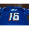 Custom 009 Youth women Vintage Scott Zolak #16 Team Issued 1990 Football Jersey size s-5XL or custom any name or number jersey