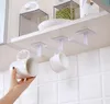 Hooks Rails Salle de bain serviette de porte-accrochage organisation ménagère sur mur auto-adhésif rangement pour cuisine