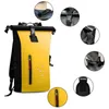 Vattentät ryggsäckar Bag Double Shoulder med reflekterande fat pack Fiske Torka Säck Utomstående Väskor
