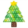 넥타이 염료 크리스마스 트리 Fidget Toys Sensory Push Bubber Poppers Christmas Hat Santa Mitten Stock Shape Poo Puzzle Parture Ornament Kids 교육 장난감 G69PFN9