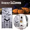 Cortina Drepes Halloween Spiderweb Lace Janela decorativa para casa Creepy Porta de horror decoração adereços de festa