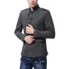 Jacka Kinesisk stil Företag Män Casual Stand Krage Fashion Blazer Male Kläder Slim Fit Mens Coat Dropshipping Jacket Storlek S-2XL