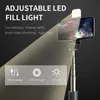 L03S Bluetooth Selfie Stick Monopod Mini Tripé com LED Fill Light e Shutter Remote para Huawei Monópodes do Telefone Móvel