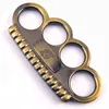 Strong Metal Fight Brass Knuckle Duster Four Finger Martial Arts Fighting Iron Fist Ring Hands Clasp Hand Support Bodybuilding Boxing Pocket EDC Tool