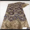Odzież odzieżowa francuska przyjęcie weselne Wysokiej jakości afrykański tkanin netto z cekinami haft haftowy Nigerian Lace Dowód 2021 JNBZ7