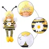 NOVITÀNUOVO decorazione per feste Nordic Bumble Bee Gnomo a strisce Limone Bambola senza volto Albero Appeso Ornamento Decorativo Peluche Angelo pendente EWA4702