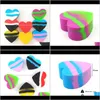 Boxes Bins Housekeeping Organization Home & Garden Drop Delivery 2021 Nonstick Wax Containers Heart Shaped Sile Box 17Ml Sil Container Food G