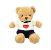 Teddybär-Puppe, Plüschtiere, Push-Puppen, 30 cm, Weihnachtsgeschenke für Kinder, Kindergeburtstag, Party-Geschenk, Kuscheltiere, Baby-Geschenk