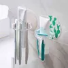 1pcs Suction Cup Toothbrush Holder Hooks Bathroom Accessories Creative Gift Funny for Kids Multifunctional Cute Cartoon Animal 211222