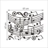 stickers muraux Moderne PVC Musique Note Motif Autocollants Décor À La Maison Décoration Art Amovible Orifinal Taille 55*86 CM 210420