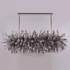 Hand Blown Crystal Chandelier Pendant Lamps Modern Custom LED Lighting for House Decoration Living Room