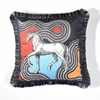 Coussin / Oreiller Décoratif Croker Cheval Style Européen De Luxe Velours Double Face Impression Gland Canapé Housse De Coussin Taie D'oreiller Sans Noyau