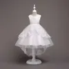Prinsessan blomma flicka klänning sommar tutu bröllopsfödelsedagsfest klänningar för tjejer barnens kostym tonåring prom design 210713