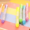 Markeerders 6 stks / partij 13.5 * 1.5 cm Leuke vijfpuntige ster Highlighter Color Graffiti Marker Pen Focus Circle