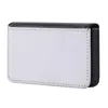 PU Leather card box blank sublimation print name card case customize print your logo 100 pieces/lot