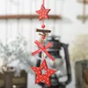 Рождественская елка висит украшения ручной работы деревянные снежинки сердца звезда ангела Новогоднее домашние вечеринки украшения KDJK2110