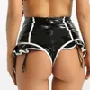 Women's Shorts Sexy Buttocks Skinny Stitching Ultra Short Solid Color Ruffle Dancing Oversized 7XL 2022 Fashion Party Mini