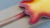 Custom Transparent Elektrisk Gitarr Guld Hardward Hollow Body Rose Wood Fingerboard 22 Fret Hög kvalitet