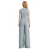 Women's Jumpsuits & Rompers Summer Women High Waist V-neck Loose Wide Leg Pants Jumpsuit Casual Overalls Sleeveless Long Playsuits Female Cl