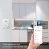 SMART MINI US WIFI CLOP with Growge Protector 110-230V Voice Control Smart Socket Work with Alexa Google Home Tuya App