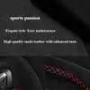 Car Steering Wheel Cover Genuine Leather Suede For Audi A3 8P Sportback A4 B8 Avant A5 8T A6 C6 A8 D3 Q5 8R Q7 4L S3 S4224s