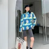 Designer Sweatshirt Kvinnor Oversized Hoodie Turtleneck Cartoon Print Pullover Streetwear Estetisk Fall 210427