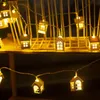 Juldekorationer 1,5 / 3m LED-strängljus Fairy Garland Wood House Year Decoration Wedding Party Holiday Room Novelty Lamps