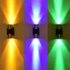Wall Lamp LED Colorful Up Down Sconce Holiday Atmosphere Night Lighting Indoor Decor Bedroom Stairs El KTV Bar Red Blue Green