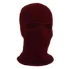 2-Hole Knit Ski Mask Balaclava Hat Winter Full Face Cover Neck Gaiter Beanie Cap X7YA Y21111