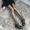 女性セクシーなタイツの碑文文字プリントパンストファッションパターンタトゥー透明なストッキングソックス靴下
